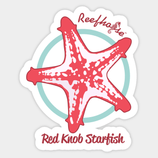 Red Knob Starfish Sticker